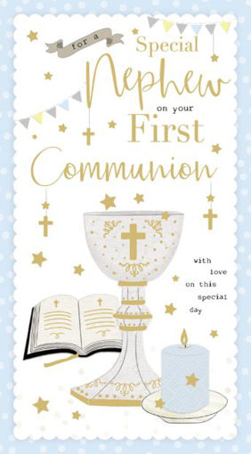 Picture of SPECIAL NEPHEW FIRST COMMUNION CARD